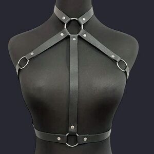 Studded Ring Detail Body Harness